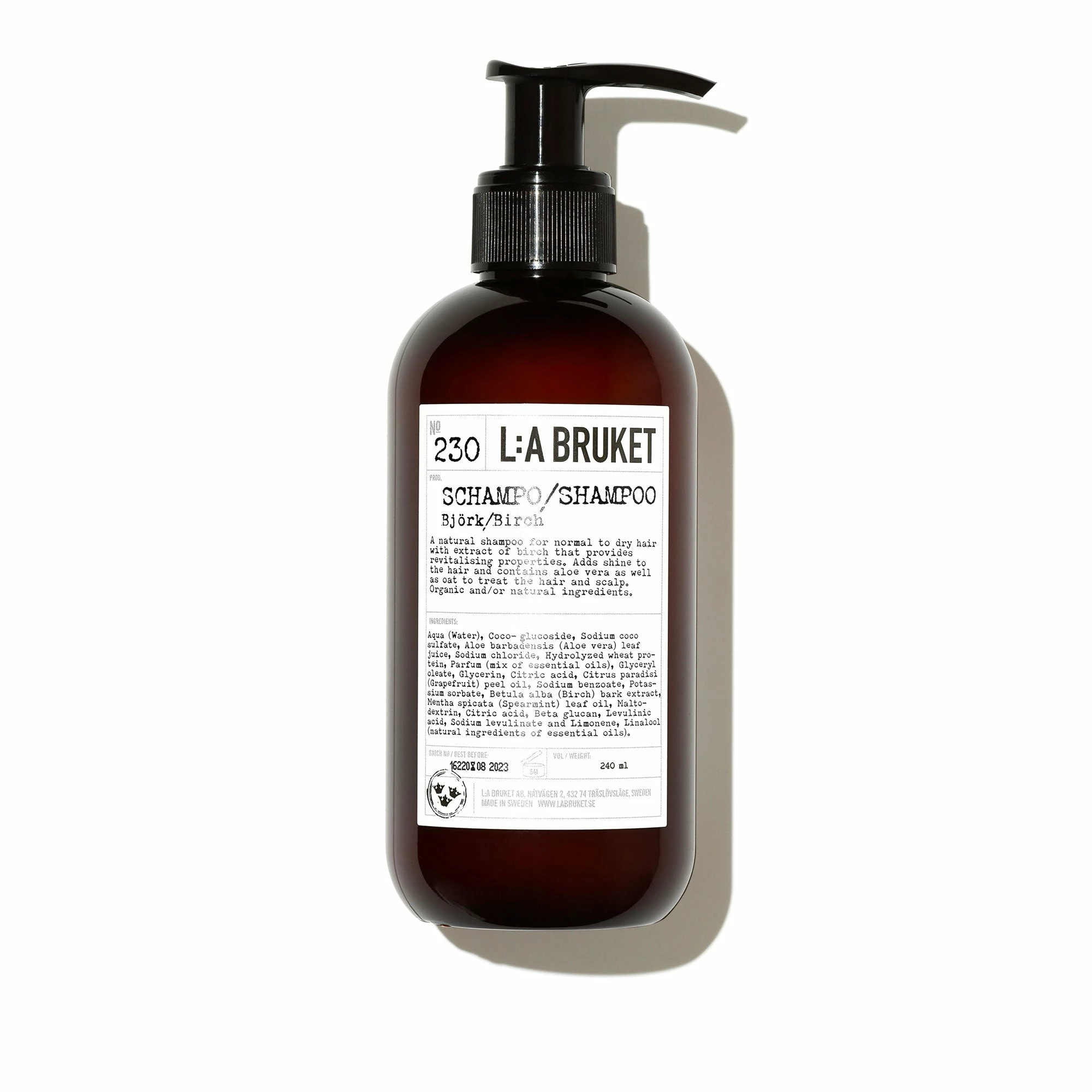 L:A Bruket Shampoo Shampoing Nourrissant Bouleau 230